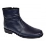 Ghete barbati office elegante din piele naturala cu fermoar Bleumarin TANCABL